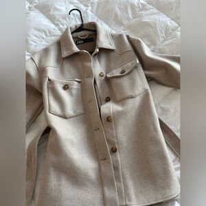 Zara Tan Pea Coat